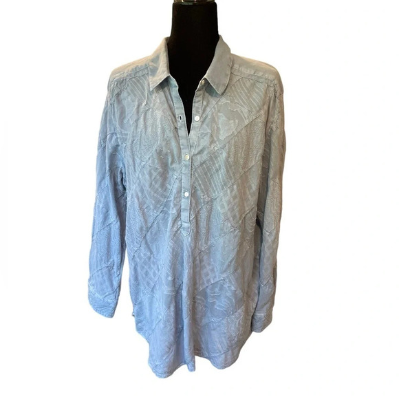 Sundance Simply Shannon Top in AshleyBlue Size Large - Picture 5 of 8